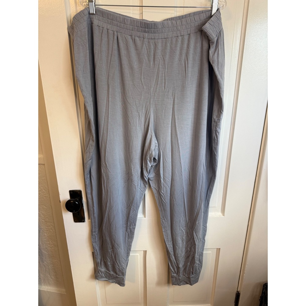 Athleta Nighttime Bliss Sleep Jogger Light Blue Tencel Lyocell Pajama Pants 3X